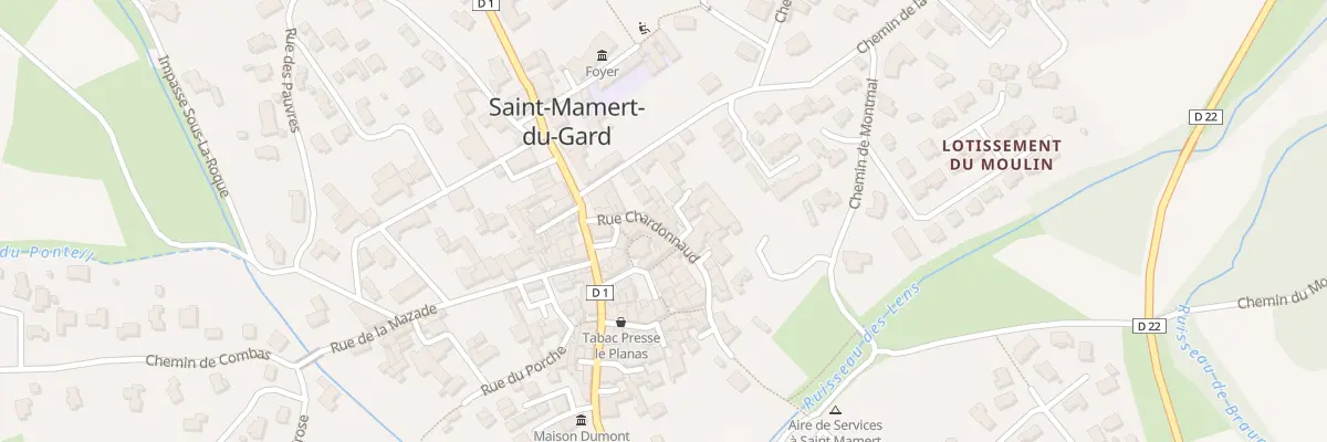Plan du 7 Rue Chardonnaud à Saint-Mamert-du-Gard