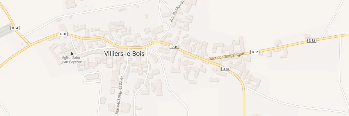 Plan du 18 Rue Grande Rue à Villiers-le-Bois