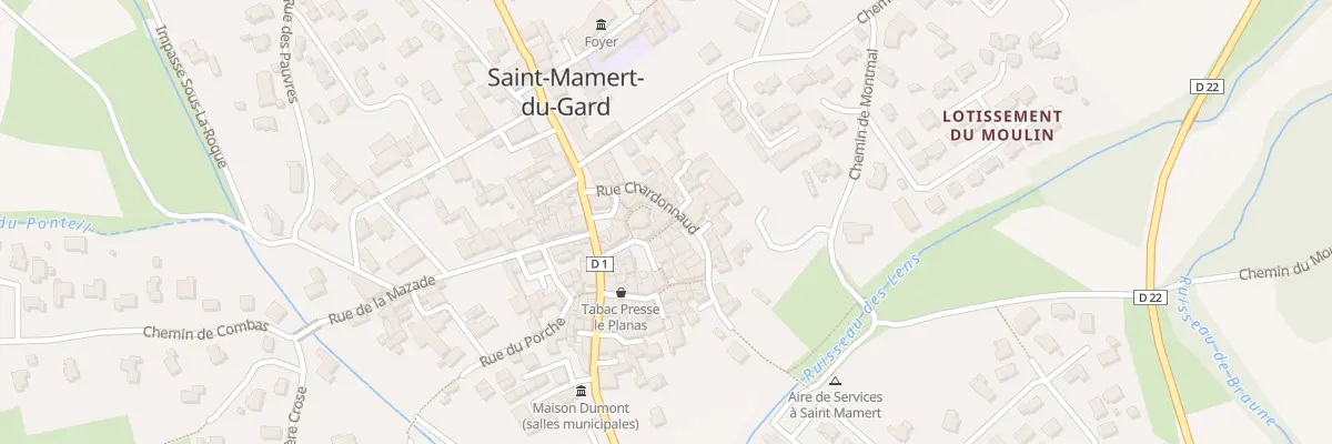 Plan du 8 Rue Chardonnaud à Saint-Mamert-du-Gard
