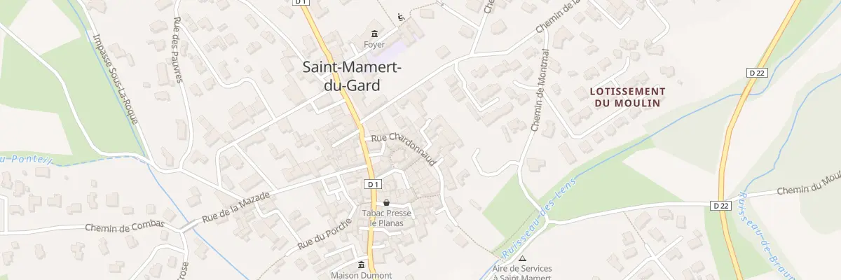 Plan du 1 Imp du Planas à Saint-Mamert-du-Gard