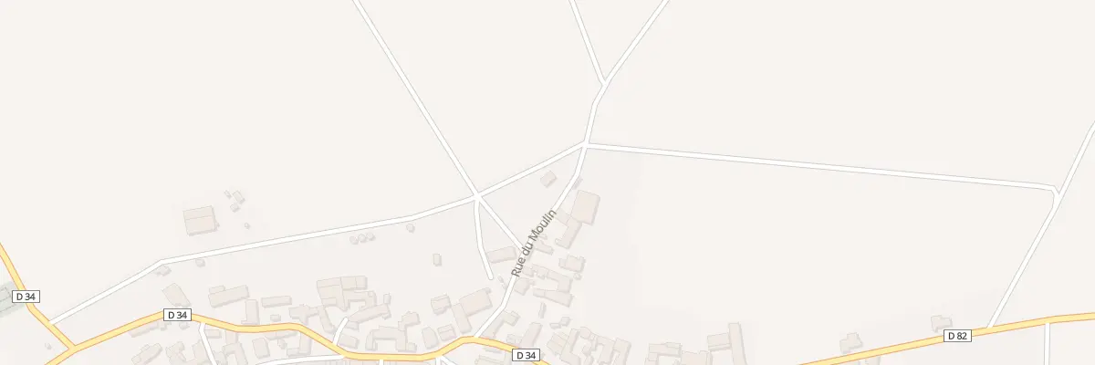 Plan du 3 Rue du Moulin à Villiers-le-Bois