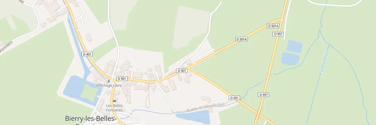 Plan du 25 Rte de Montbard à Bierry-les-Belles-Fontaines