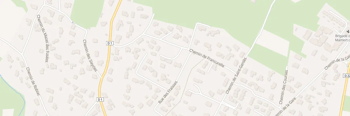 Plan du 228 Che de Francurelle à Saint-Mamert-du-Gard