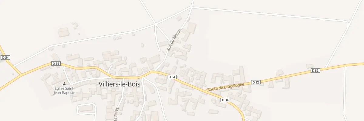 Plan du 4 Rue du Moulin à Villiers-le-Bois