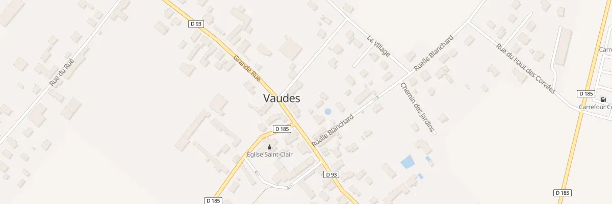 Plan du 44 Gr Grande Rue à Vaudes