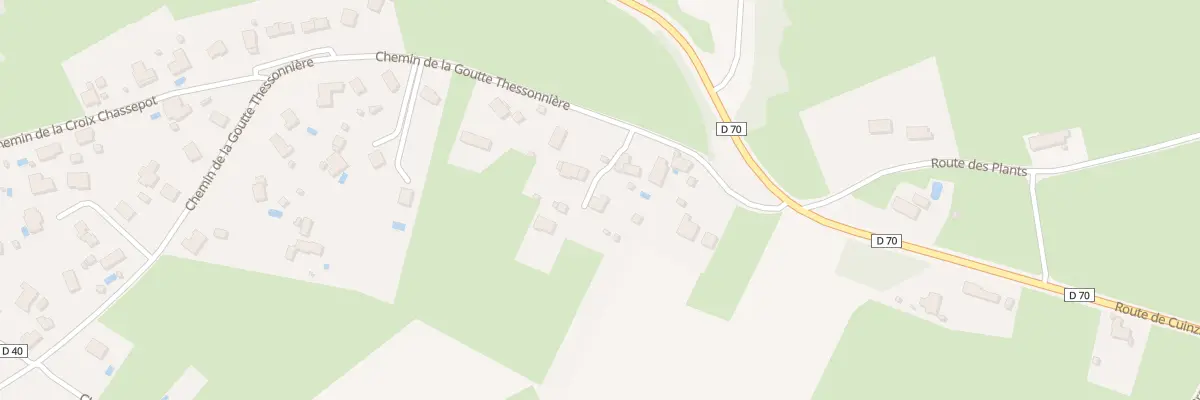 Plan du 984 Che de la Goutte Thessonniere à Chandon