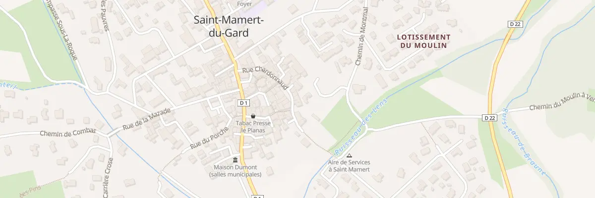 Plan du 15 Rue Chardonnaud à Saint-Mamert-du-Gard