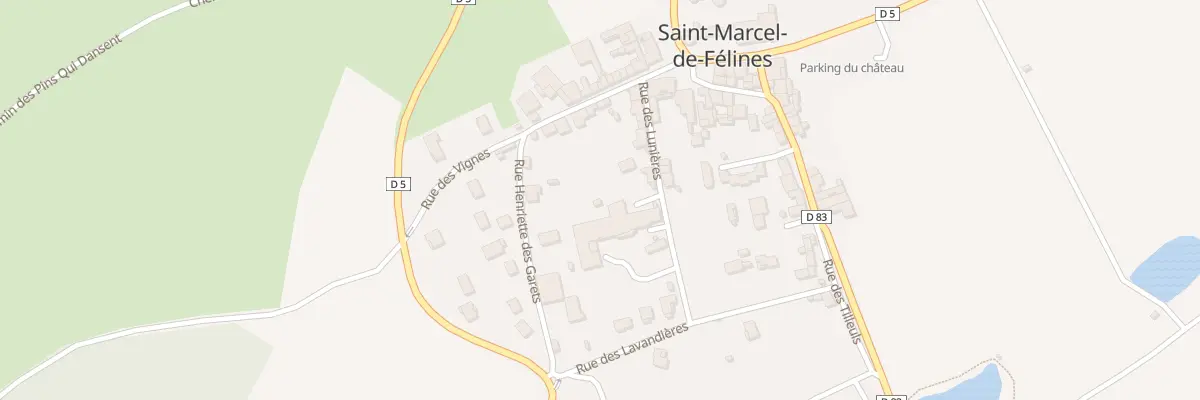 Plan du 5423 Le Bourg à Saint-Marcel-de-Félines
