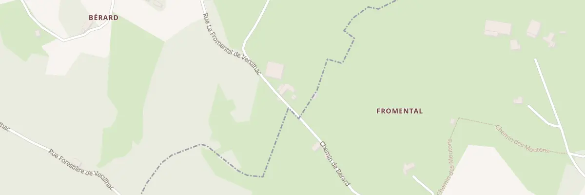 Plan du 895 Rue Le Fromental de Versilhac à Saint-Jeures