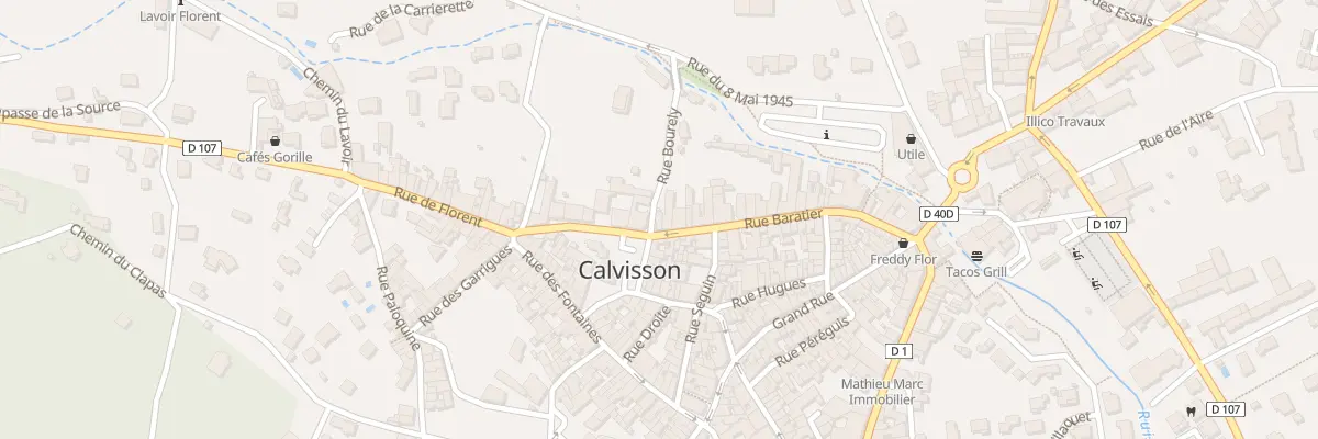 Plan du 32 Rue Baratier à Calvisson