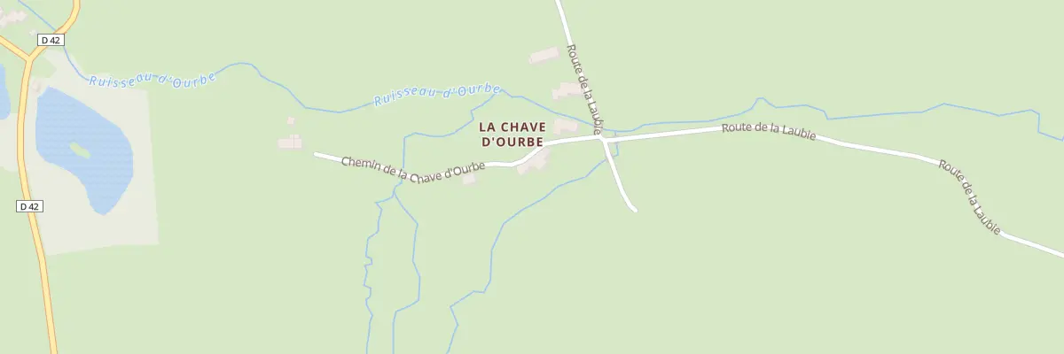 Plan du 89 Che de la Chave d’Ourbe à Champclause