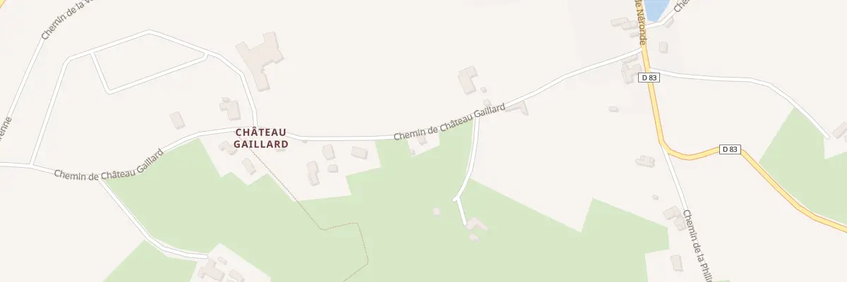 Plan du 285 Che de Château Gaillard à Saint-Marcel-de-Félines