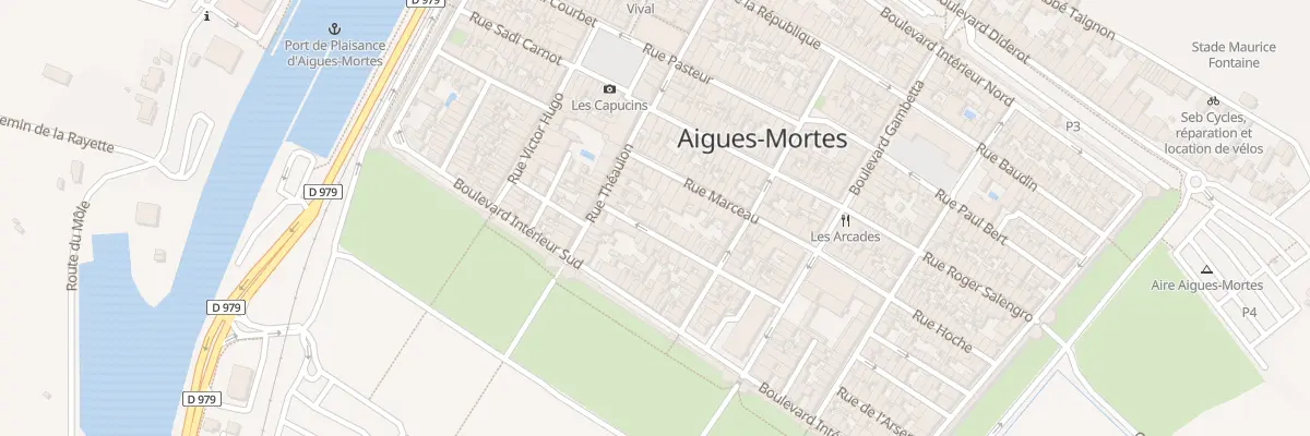 Plan du 1 Rue J J Rousseau à Aigues-Mortes