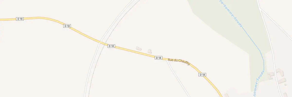 Plan du 100 Rue du Chauffry à Sommesous