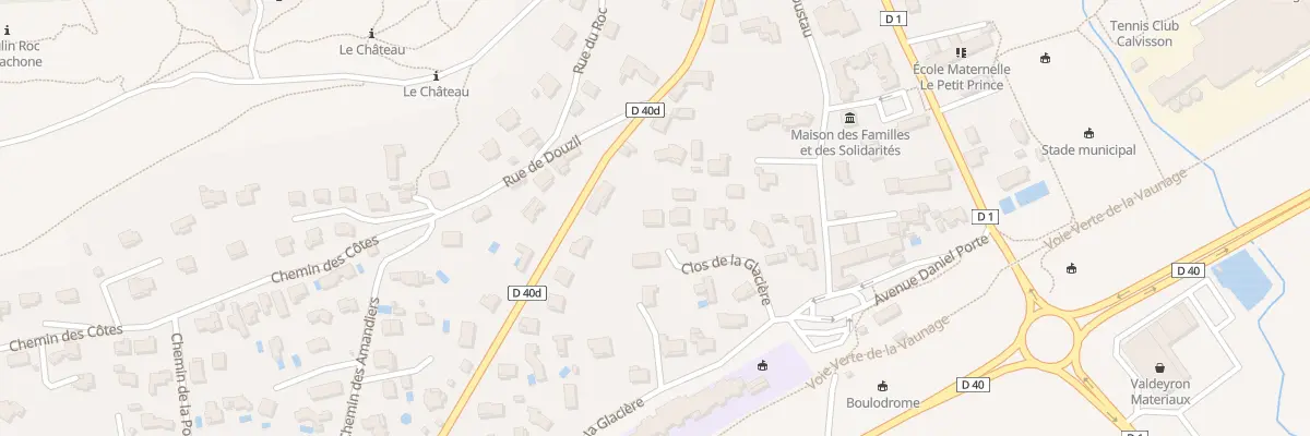 Plan du 6422 Rue la Glacière à Calvisson