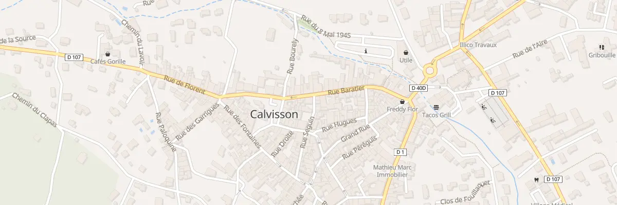 Plan du 25 Rue Baratier à Calvisson
