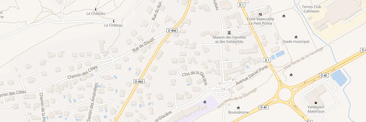 Plan du 6 Rue la Glacière à Calvisson
