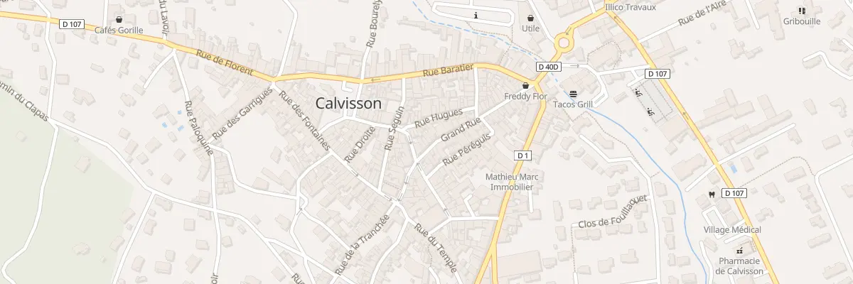 Plan du 40 Gr Grand Rue à Calvisson