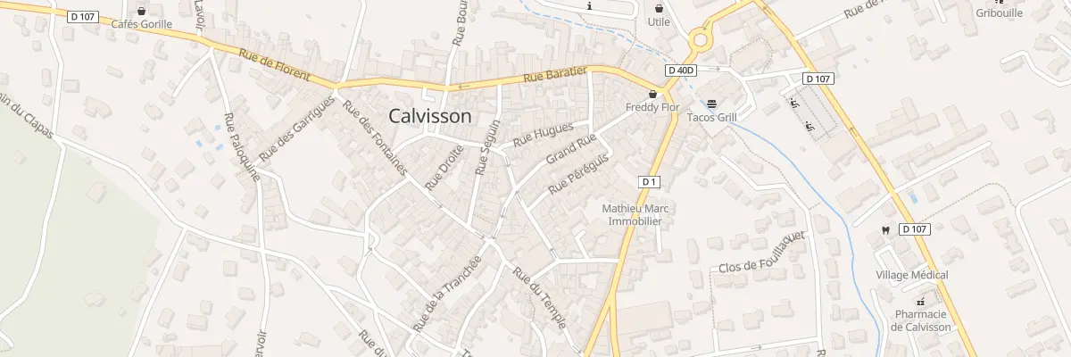 Plan du 45 Gr Grand Rue à Calvisson