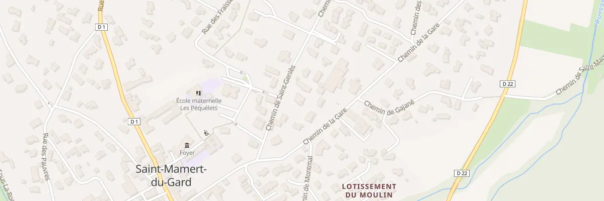 Plan du 130 Che de Saint-genies à Saint-Mamert-du-Gard