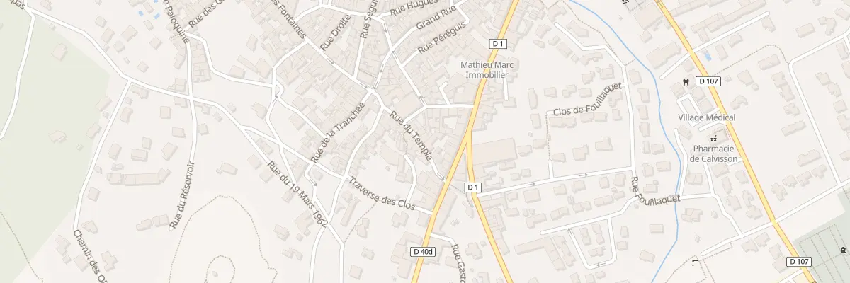 Plan du 9 Rue du Temple à Calvisson