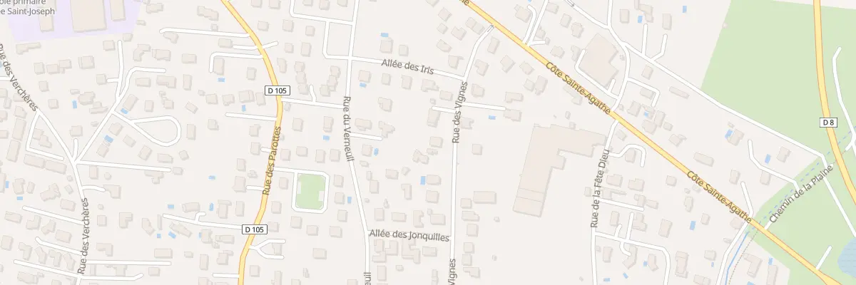 Plan du 8 Rue des Vignes à Sury-le-Comtal