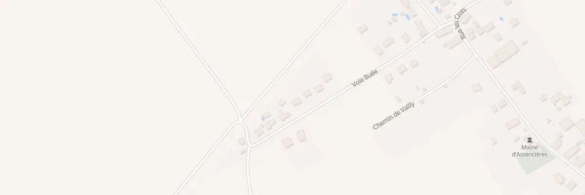 Plan du 20 Vc Buee à Assencières