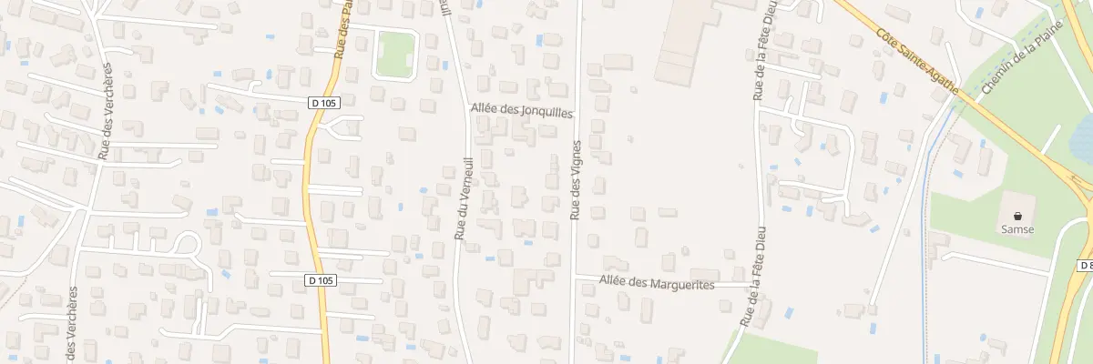 Plan du 22 Rue des Vignes à Sury-le-Comtal