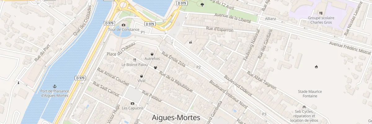 Plan du 21 Rue Emile Zola à Aigues-Mortes