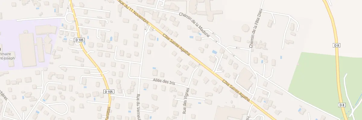 Plan du 6 Rue Cote Ste Agathe à Sury-le-Comtal