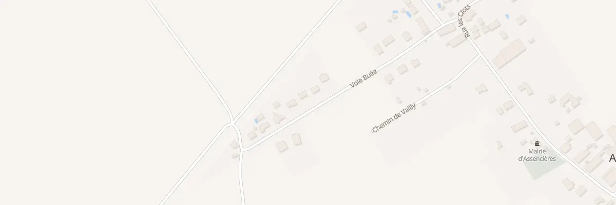 Plan du 18 Vc Buee à Assencières