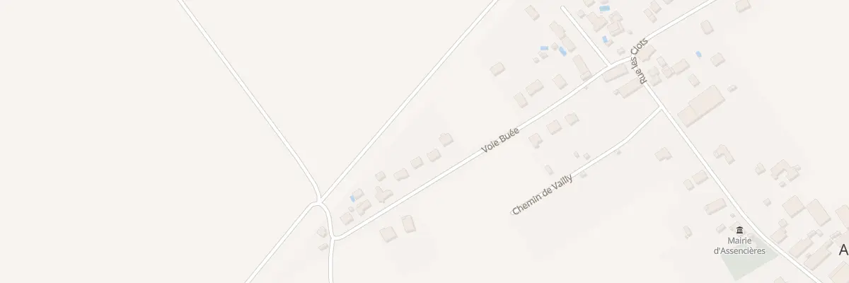 Plan du 16 Vc Buee à Assencières