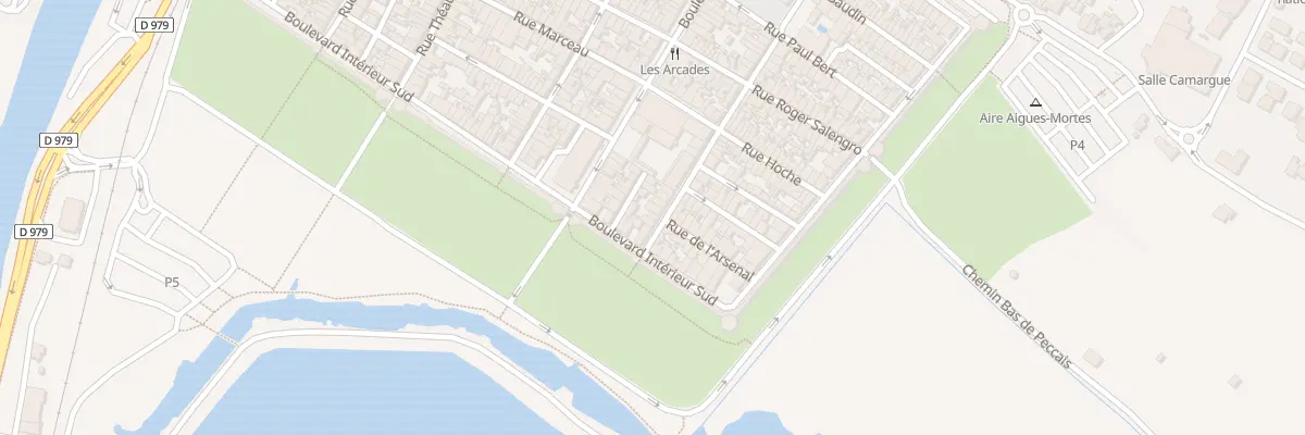 Plan du 20 Rue Rouget de l’Isle à Aigues-Mortes