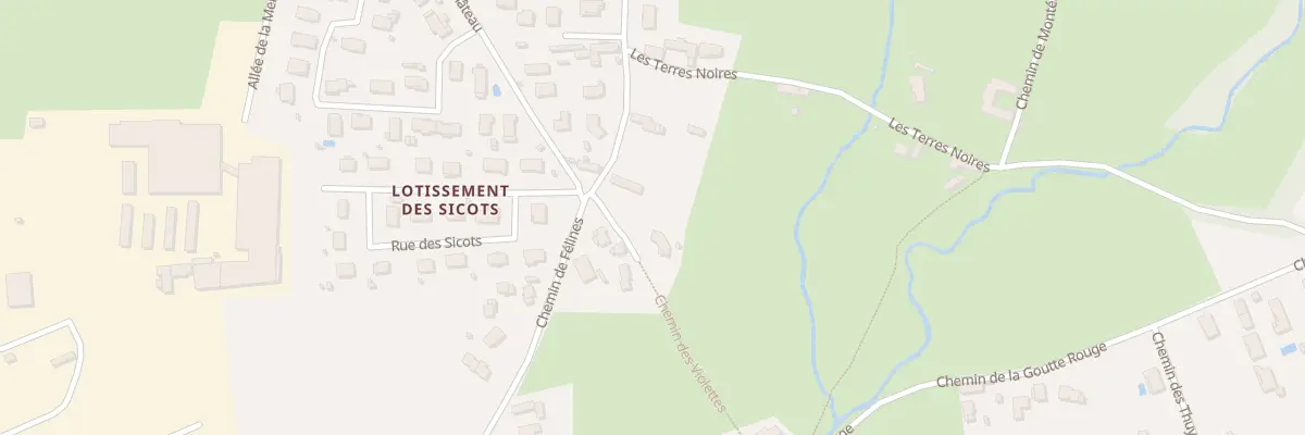 Plan du 414 Che de Félines à Balbigny
