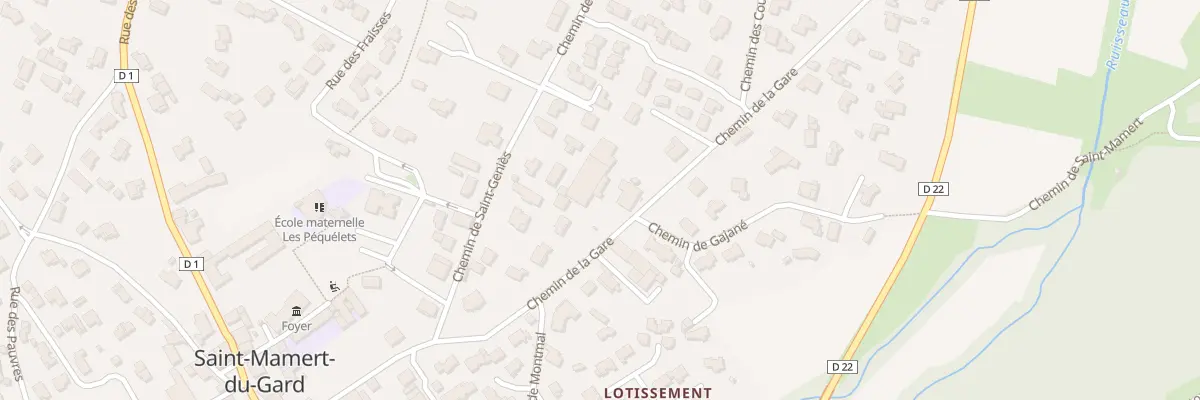 Plan du 351 Che de la Gare à Saint-Mamert-du-Gard