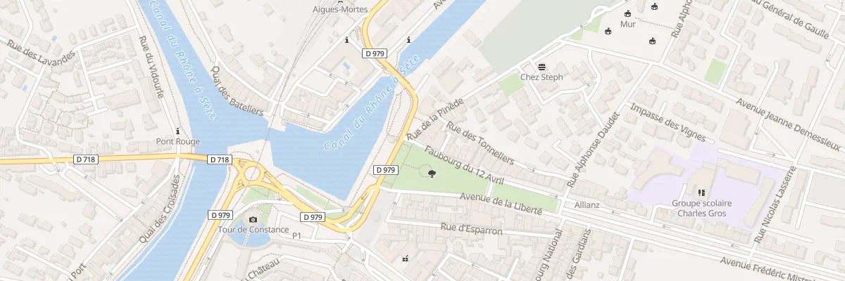 Plan du 1 Rue de la Pinède à Aigues-Mortes
