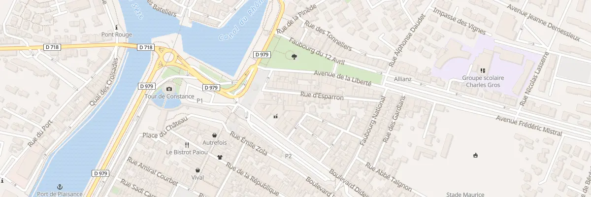 Plan du 10 Rue d’Esparron à Aigues-Mortes