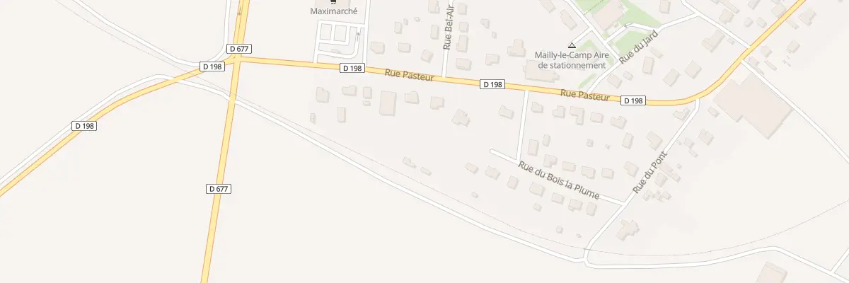 Plan du 35 Rue Pasteur à Mailly-le-Camp