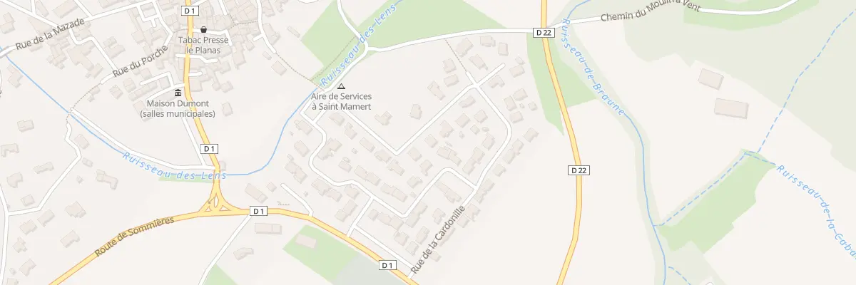 Plan du 25 Rue de la Cardonille à Saint-Mamert-du-Gard