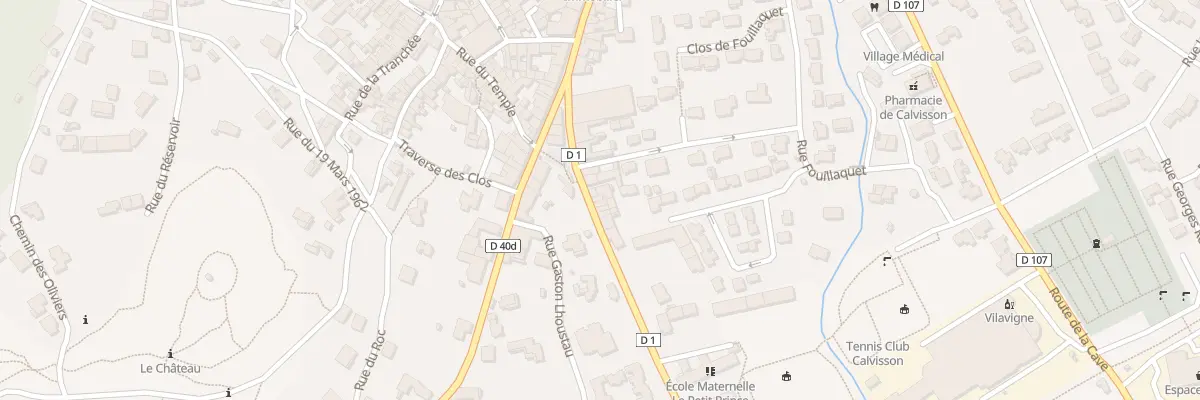 Plan du 15 Av de la Gare à Calvisson