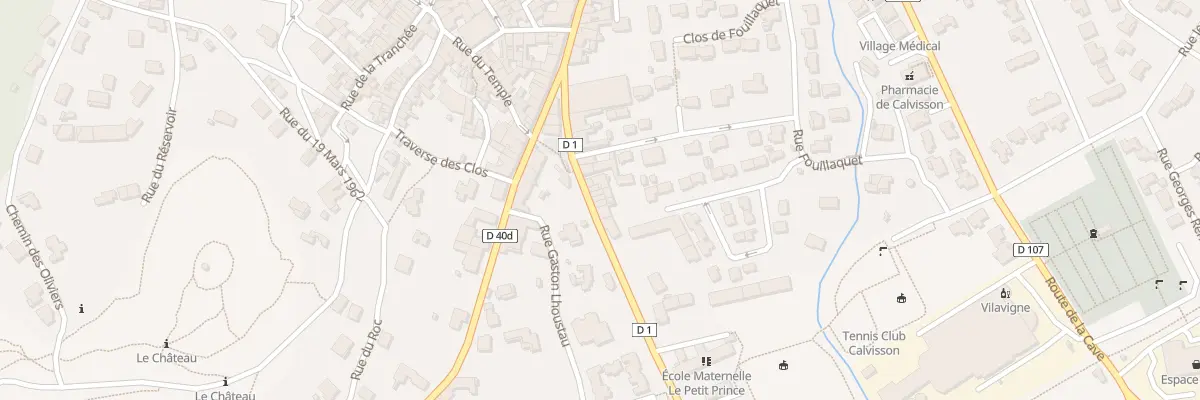 Plan du 17 Av de la Gare à Calvisson