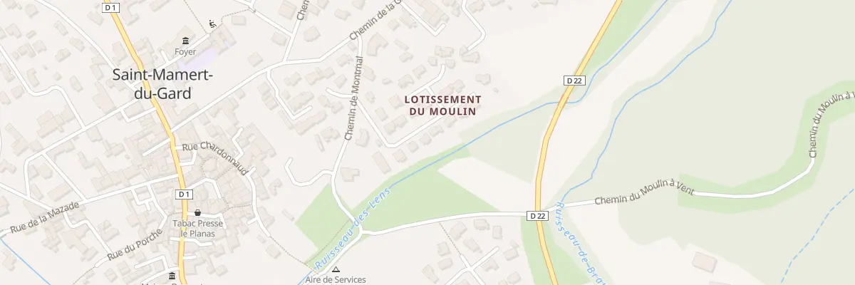 Plan du 6 Rue du Moulin à Saint-Mamert-du-Gard