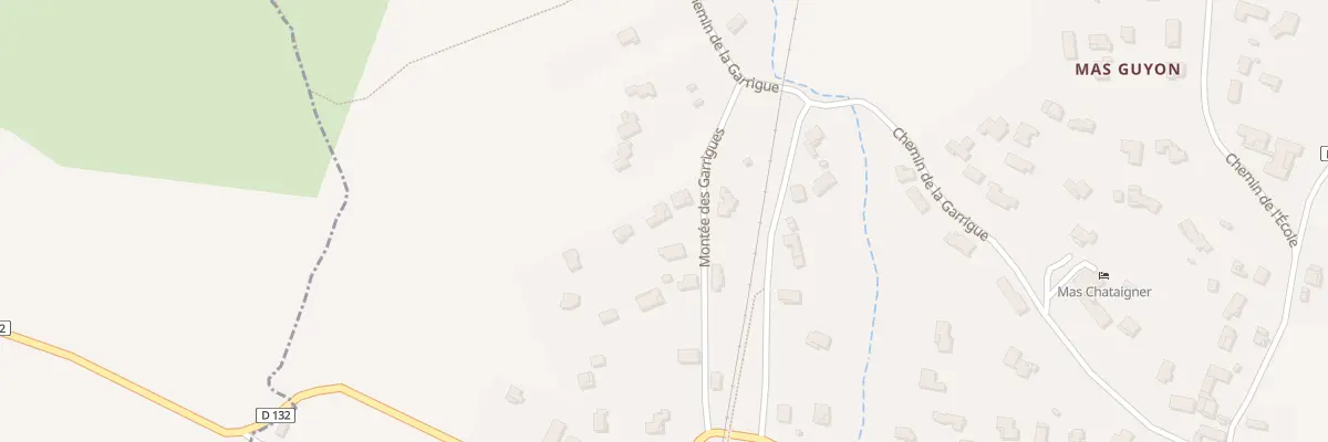 Plan du 185 Mte des Garrigues à Saint-Julien-de-Cassagnas