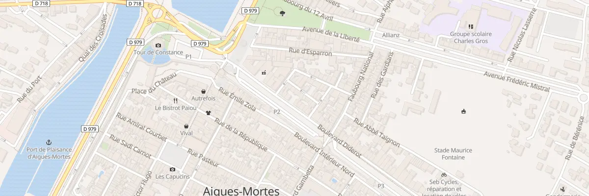 Plan du 9 Bd Diderot à Aigues-Mortes