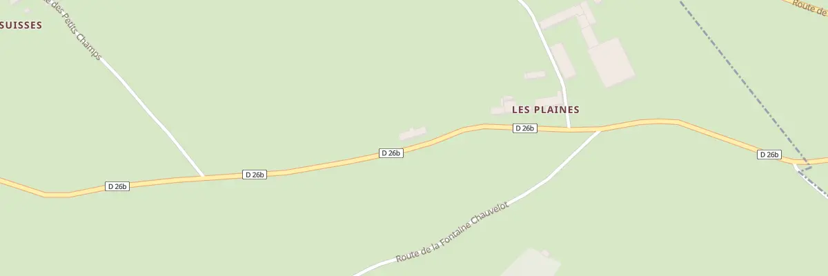 Plan du 5087 Les Plaines à Champeau-en-Morvan