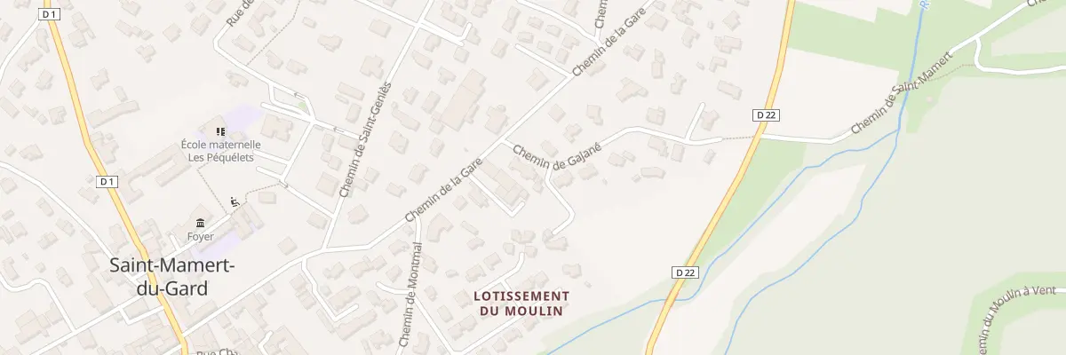Plan du 50 Che de Gajané à Saint-Mamert-du-Gard