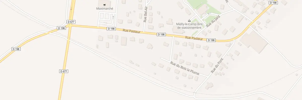 Plan du 33 Rue Pasteur à Mailly-le-Camp