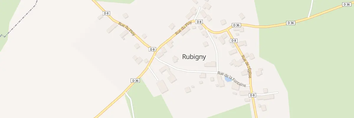 Plan du 8 Rue de la Fontaine à Rubigny