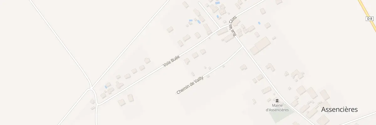 Plan du 7 Vc Buee à Assencières