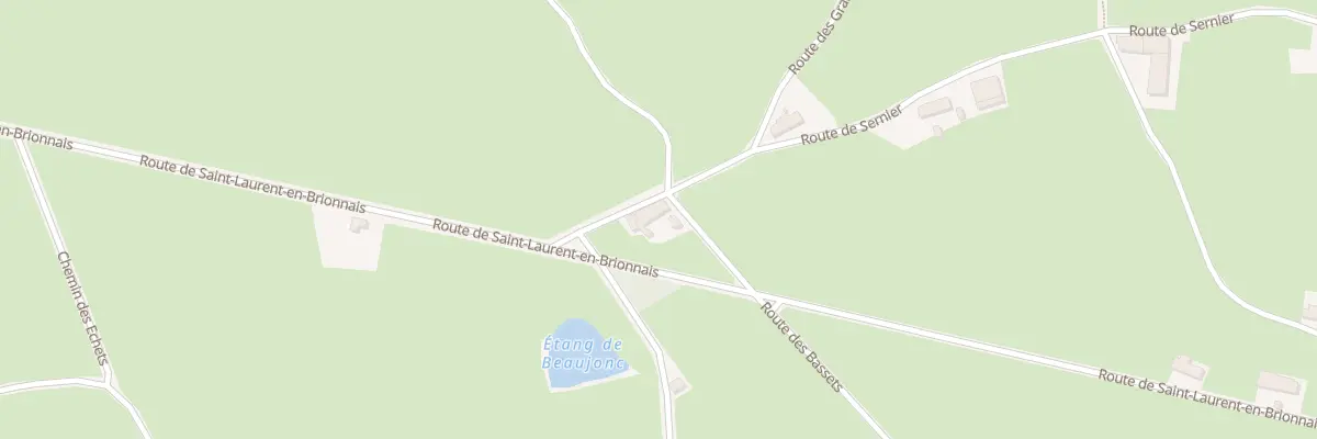 Plan du 90 Rte de Sernier à Saint-Christophe-en-Brionnais